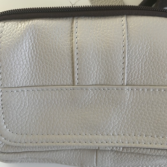 COWHIDE Leather Fanny Pack White - Picture 10 of 16